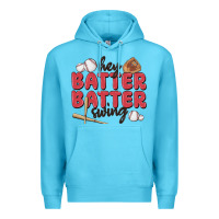 Ocean Blue hey batter batter swing Premium Hoodie - MaliasSmallBusiness