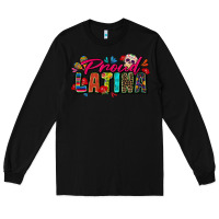 Black proud latina Long Sleeve Tee - Zillion Design Studio