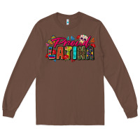 Chestnut proud latina Long Sleeve Tee - Zillion Design Studio
