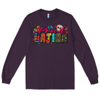 Plum proud latina Long Sleeve Tee - Zillion Design Studio