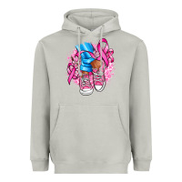 Moon Dust cancer ribbon pink converse and flowers Heavyweight Hoodie - AdoDesignShop