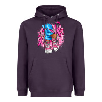 Plum cancer ribbon pink converse and flowers Heavyweight Hoodie - AdoDesignShop