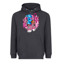 Smoke cancer ribbon pink converse and flowers Heavyweight Hoodie - AdoDesignShop