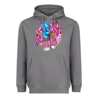 Storm cancer ribbon pink converse and flowers Heavyweight Hoodie - AdoDesignShop