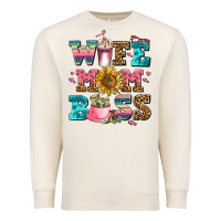 Sandshell wife mom boss Premium Sweatshirt - AdoDesignShop