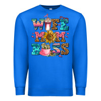 True Royal wife mom boss Premium Sweatshirt - AdoDesignShop