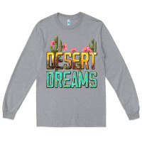 Heather Grey desert dreams tbw Long Sleeve Tee - texasbilliewilder