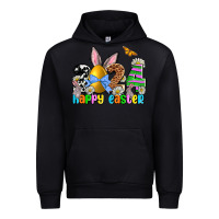 Black 2024 Happy Easter Urban Hoodie - NancyCooperArtShop