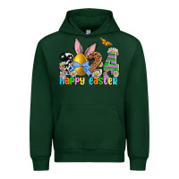Forest Green 2024 Happy Easter Urban Hoodie - NancyCooperArtShop