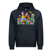 Navy 2024 Happy Easter Urban Hoodie - NancyCooperArtShop
