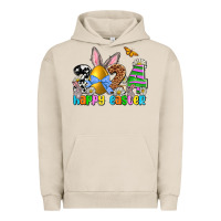 Pigment French Oak 2024 Happy Easter Urban Hoodie - NancyCooperArtShop