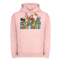 Pigment Salmon 2024 Happy Easter Urban Hoodie - NancyCooperArtShop