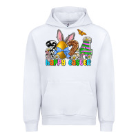 White 2024 Happy Easter Urban Hoodie - NancyCooperArtShop