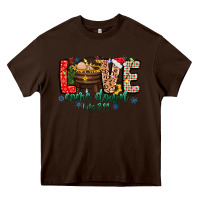 Chocolate Brown Love ComeDown Luke 2.11-2 2 Heavy Core Tee - CowhideDigitalArt