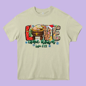 Love Comedown Luke 2.11-2 2 Heavy Core Tee Designed By Cowhidedigitalart