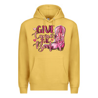 Antique Gold give cancer the boot Premium Hoodie - MaliasSmallBusiness