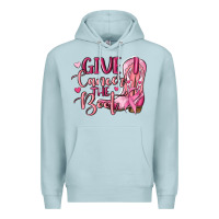 Blue Mist give cancer the boot Premium Hoodie - MaliasSmallBusiness