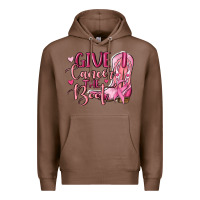 Chestnut give cancer the boot Premium Hoodie - MaliasSmallBusiness