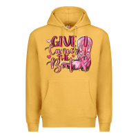 Mustard give cancer the boot Premium Hoodie - MaliasSmallBusiness
