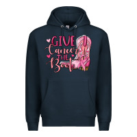 Navy give cancer the boot Premium Hoodie - MaliasSmallBusiness