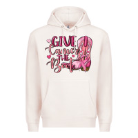Pale Pink give cancer the boot Premium Hoodie - MaliasSmallBusiness