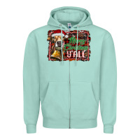 Seafoam merry christmas y'all Zipper Hoodie - RanaPortraitStore