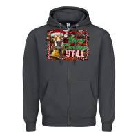 Smoke merry christmas y'all Zipper Hoodie - RanaPortraitStore