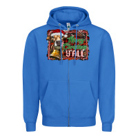 True Royal merry christmas y'all Zipper Hoodie - RanaPortraitStore