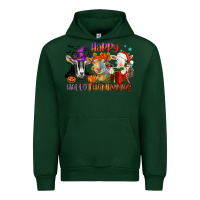 Foreset Green Happy Hallothanksmas goats Urban Hoodie - NancyCooperArtShop