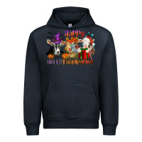 Navy Happy Hallothanksmas goats Urban Hoodie - NancyCooperArtShop