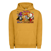 Pigment Peanut Butter Happy Hallothanksmas goats Urban Hoodie - NancyCooperArtShop