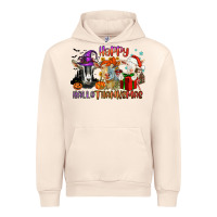 Sandshell Happy Hallothanksmas goats Urban Hoodie - NancyCooperArtShop