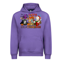 Tulip Happy Hallothanksmas goats Urban Hoodie - NancyCooperArtShop