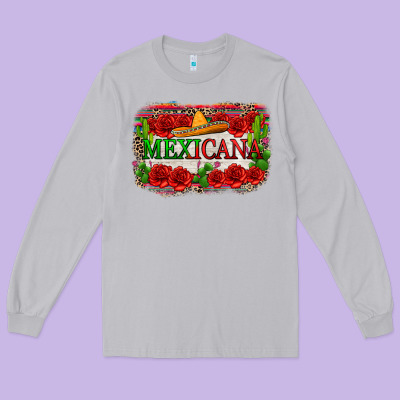 Mexicana Long Sleeve Tee Designed By Zillion Design Studio