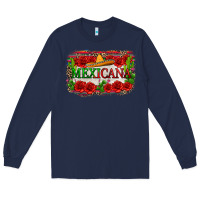 Navy mexicana Long Sleeve Tee - Zillion Design Studio