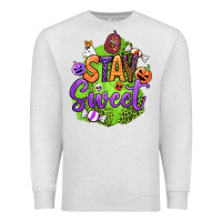 Oatmeal Heather stay sweet halloween Premium Sweatshirt - BundleAndBundleShop