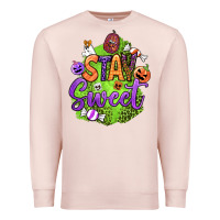 Pale Pink stay sweet halloween Premium Sweatshirt - BundleAndBundleShop