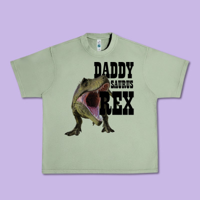 Daddy Saurus Rex Urban Heavy Tee Designed By Bettercallsaul