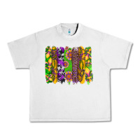 Lunar Rock mardi gras sunflower fleur de lis leopard cowhide brushstrokes Urban Heavy Tee - Artiststas