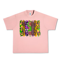 Salmon mardi gras sunflower fleur de lis leopard cowhide brushstrokes Urban Heavy Tee - Artiststas