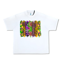 White mardi gras sunflower fleur de lis leopard cowhide brushstrokes Urban Heavy Tee - Artiststas