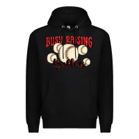Black busy raising ballers Premium Hoodie - MaliasSmallBusiness