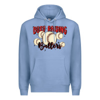 Colony Blue busy raising ballers Premium Hoodie - MaliasSmallBusiness