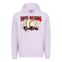 Lilac busy raising ballers Premium Hoodie - MaliasSmallBusiness