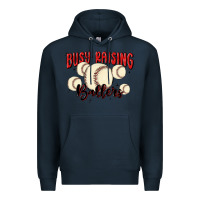 Navy busy raising ballers Premium Hoodie - MaliasSmallBusiness