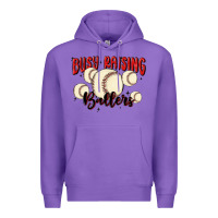 Purple busy raising ballers Premium Hoodie - MaliasSmallBusiness