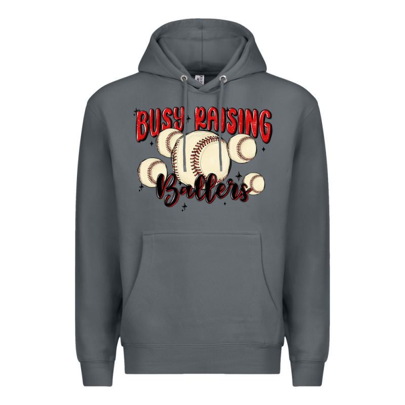 Busy Raising Ballers Premium Hoodie by MaliasSmallBusiness | Teevron