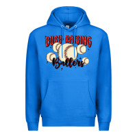 True Royal busy raising ballers Premium Hoodie - MaliasSmallBusiness