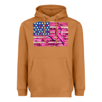 Meerkat american flag and  cancer ribbon pattern Heavyweight Hoodie - AdoDesignShop