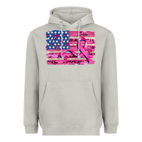 Moon Dust american flag and  cancer ribbon pattern Heavyweight Hoodie - AdoDesignShop